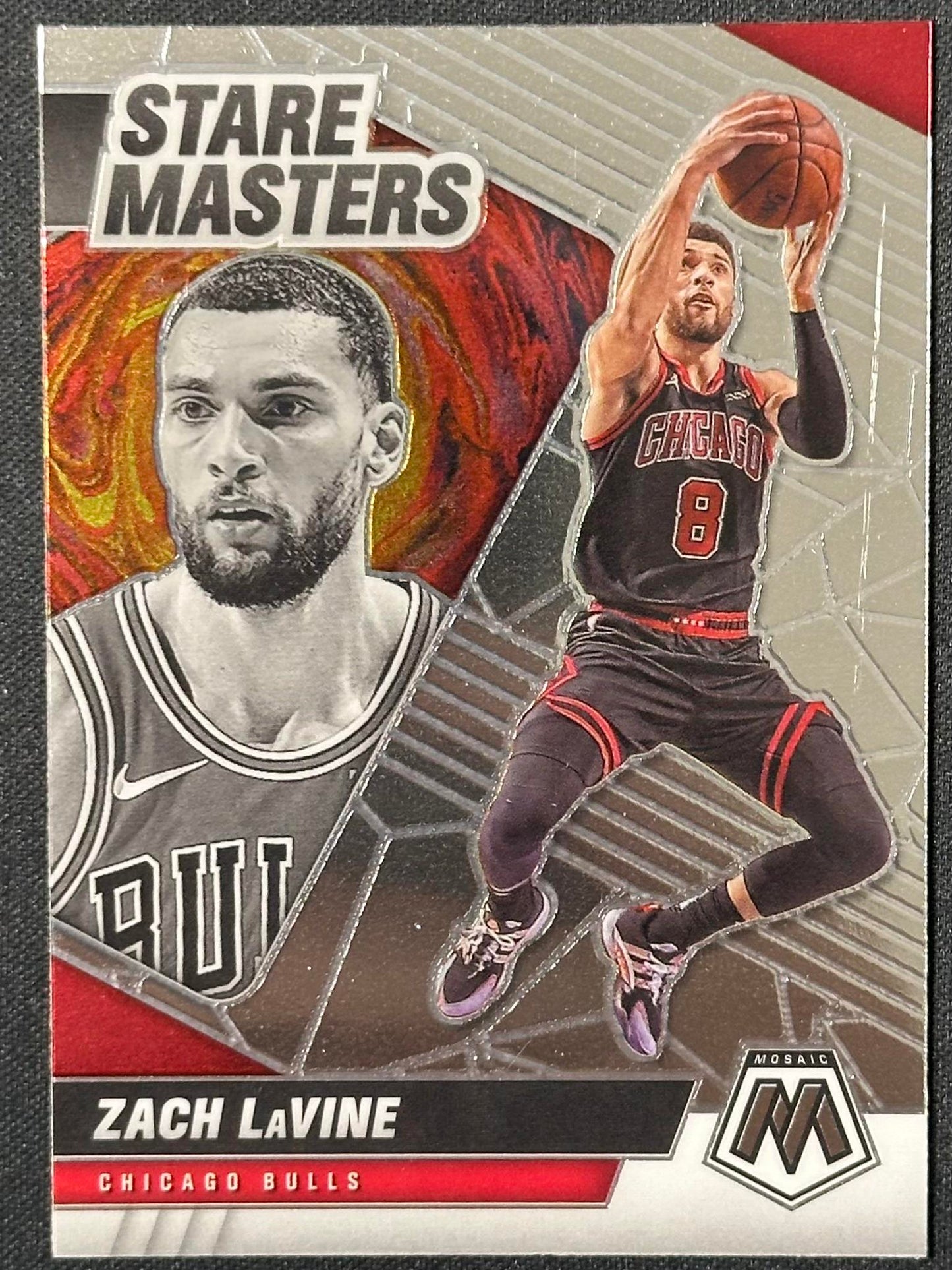 2020-21 Panini Mosaic #21 Zach LaVine Stare Masters