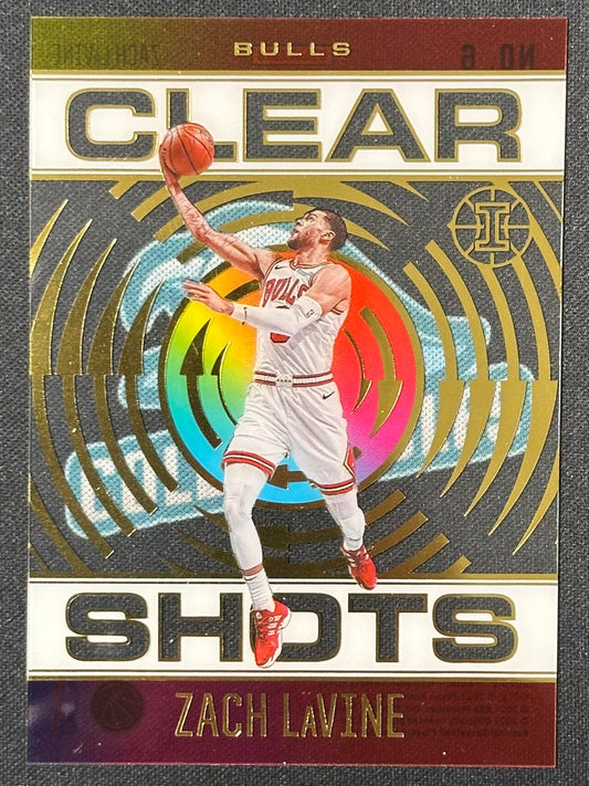 2020-21 Panini Illusions #6 Zach LaVine Clear Shots Asia Red and Yellow