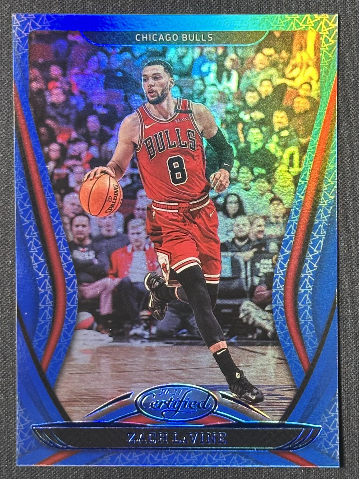 2020-21 Panini Certified #52 Zach LaVine Mirror Blue