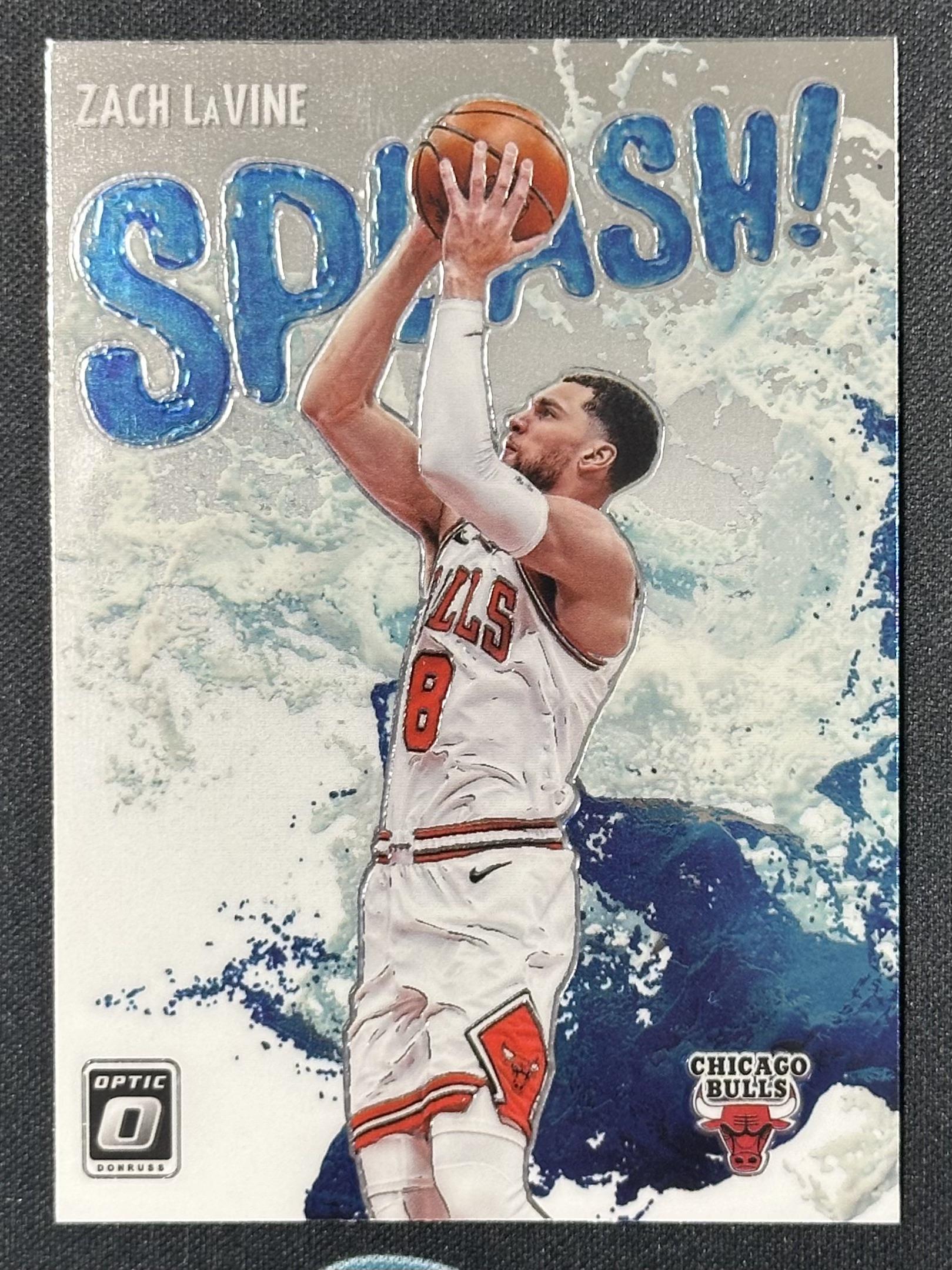 2021-22 Donruss Optic #8 Zach LaVine Splash! Holo