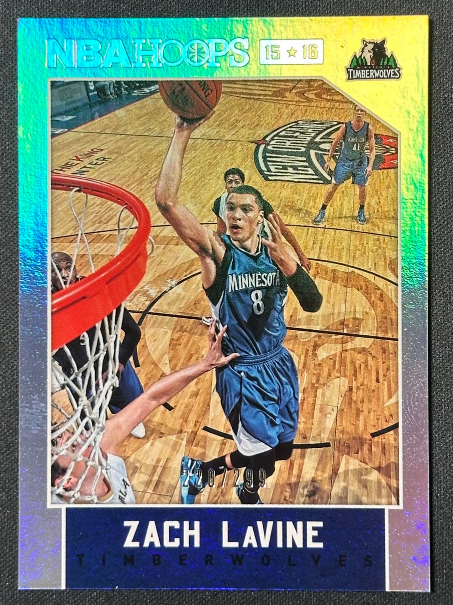 2015-16 Hoops #250 Zach LaVine Silver #/299