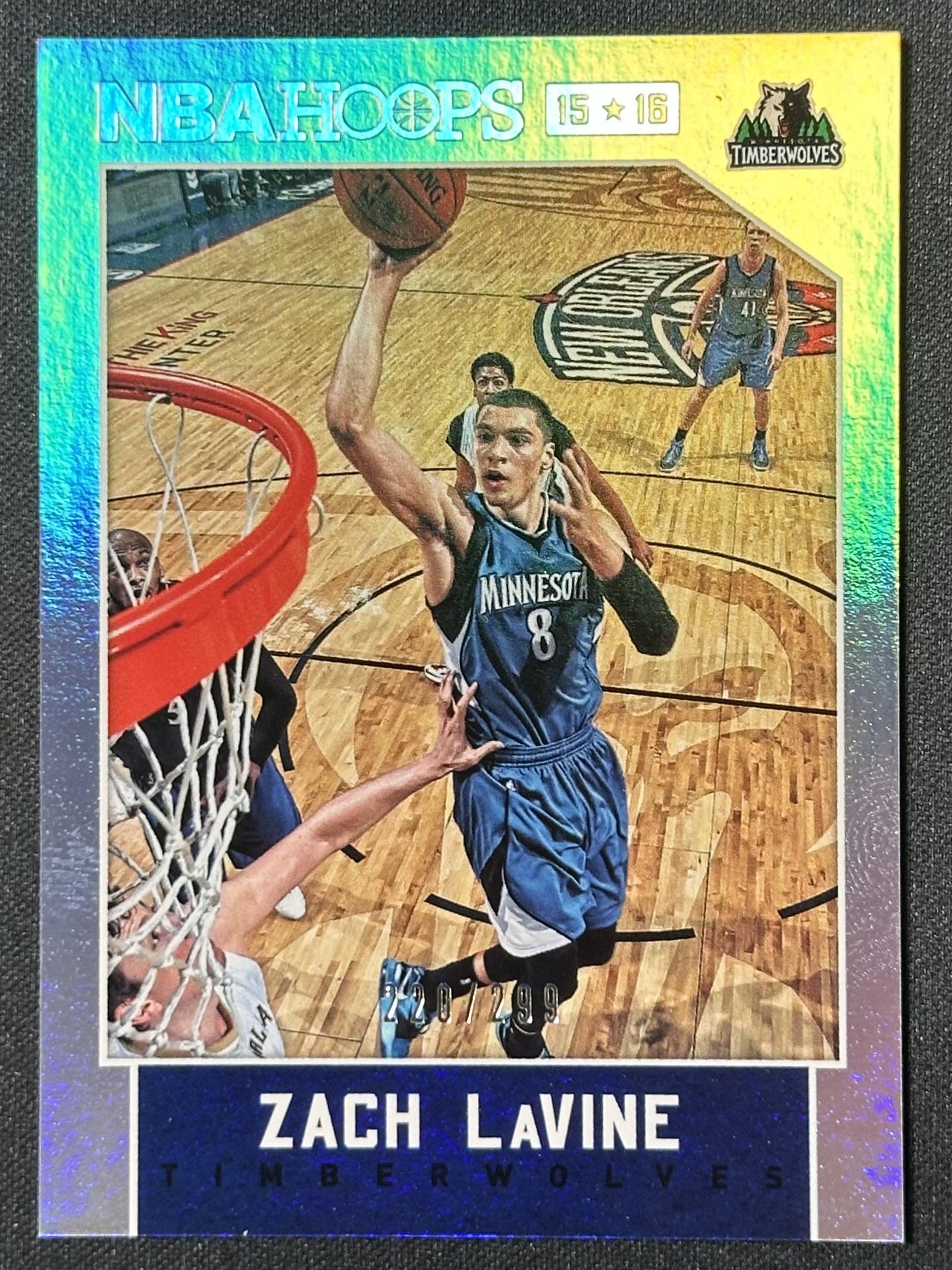 2015-16 Hoops #250 Zach LaVine Silver #/299