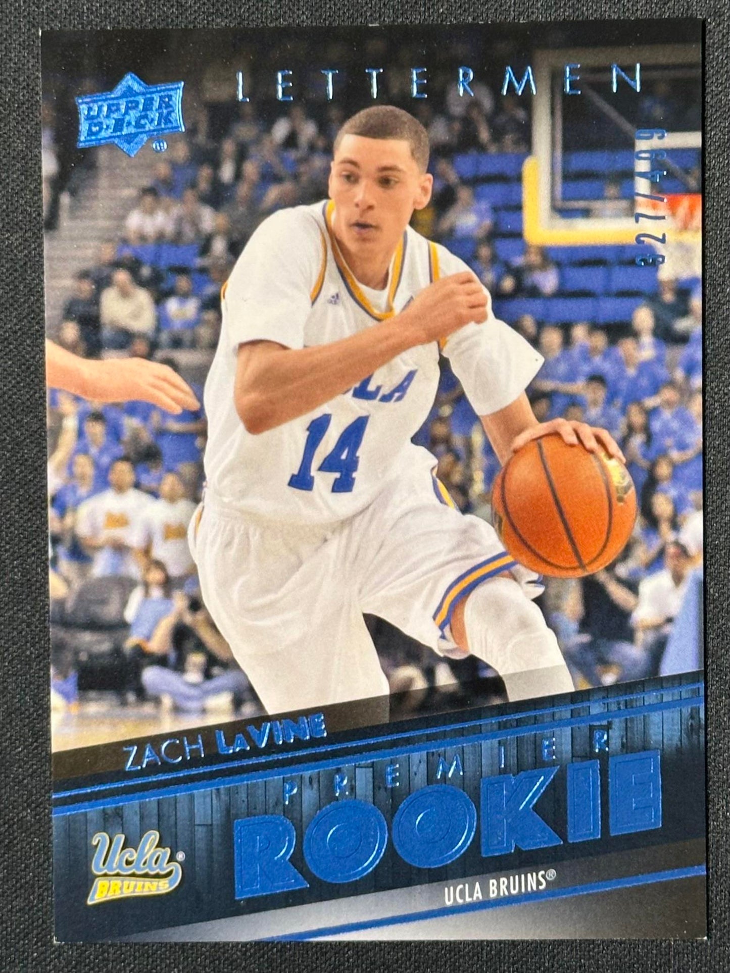 2014-15 Upper Deck Lettermen #80 Zach LaVine Blue #/499