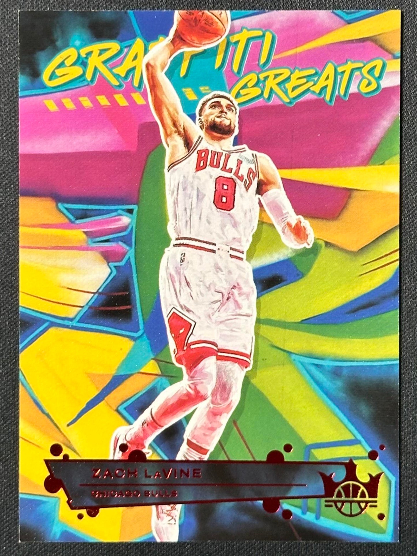 2021-22 Panini Court Kings #4 Zach LaVine Graffiti Greats Ruby #/149