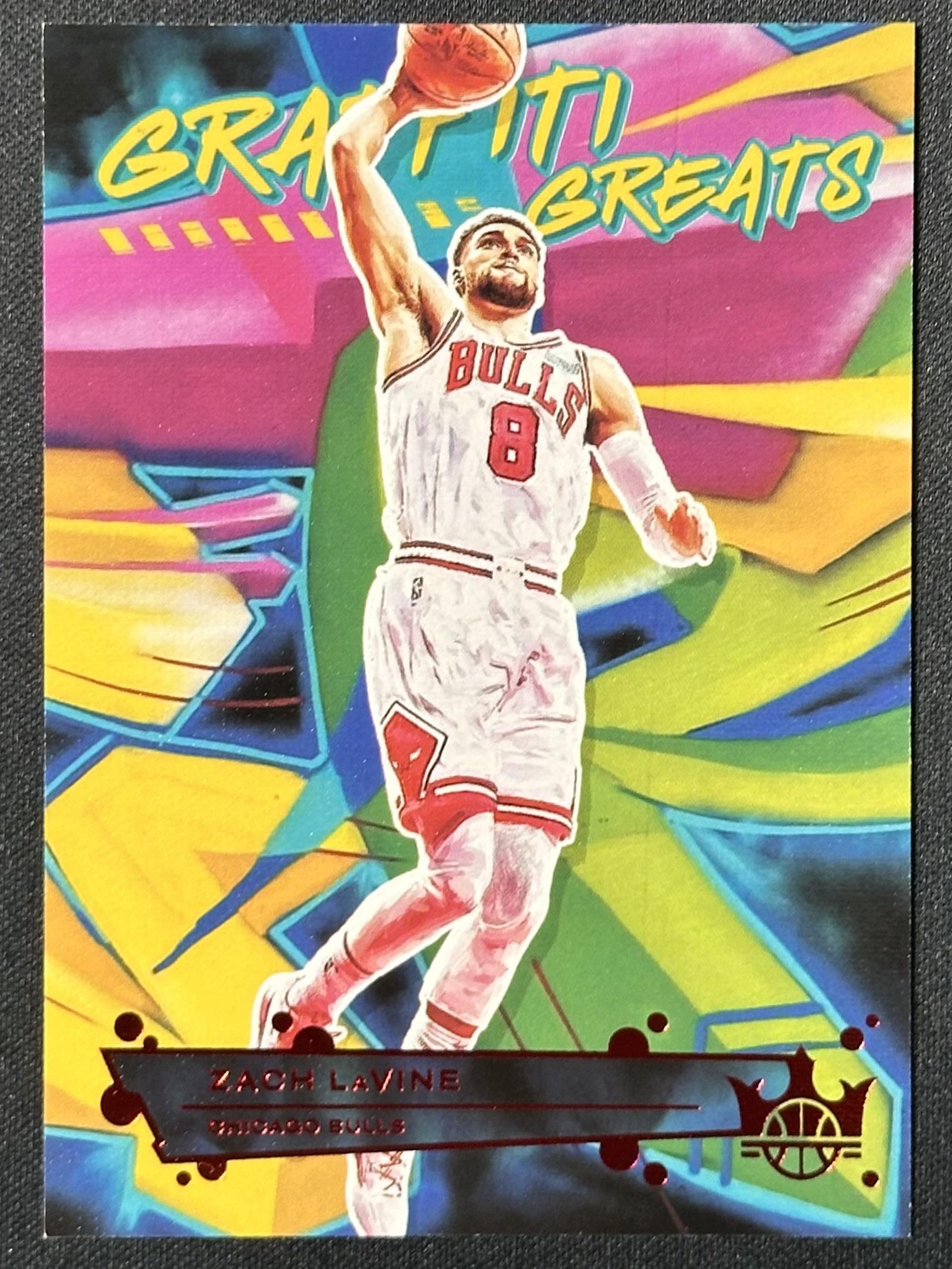 2021-22 Panini Court Kings #4 Zach LaVine Graffiti Greats Ruby #/149