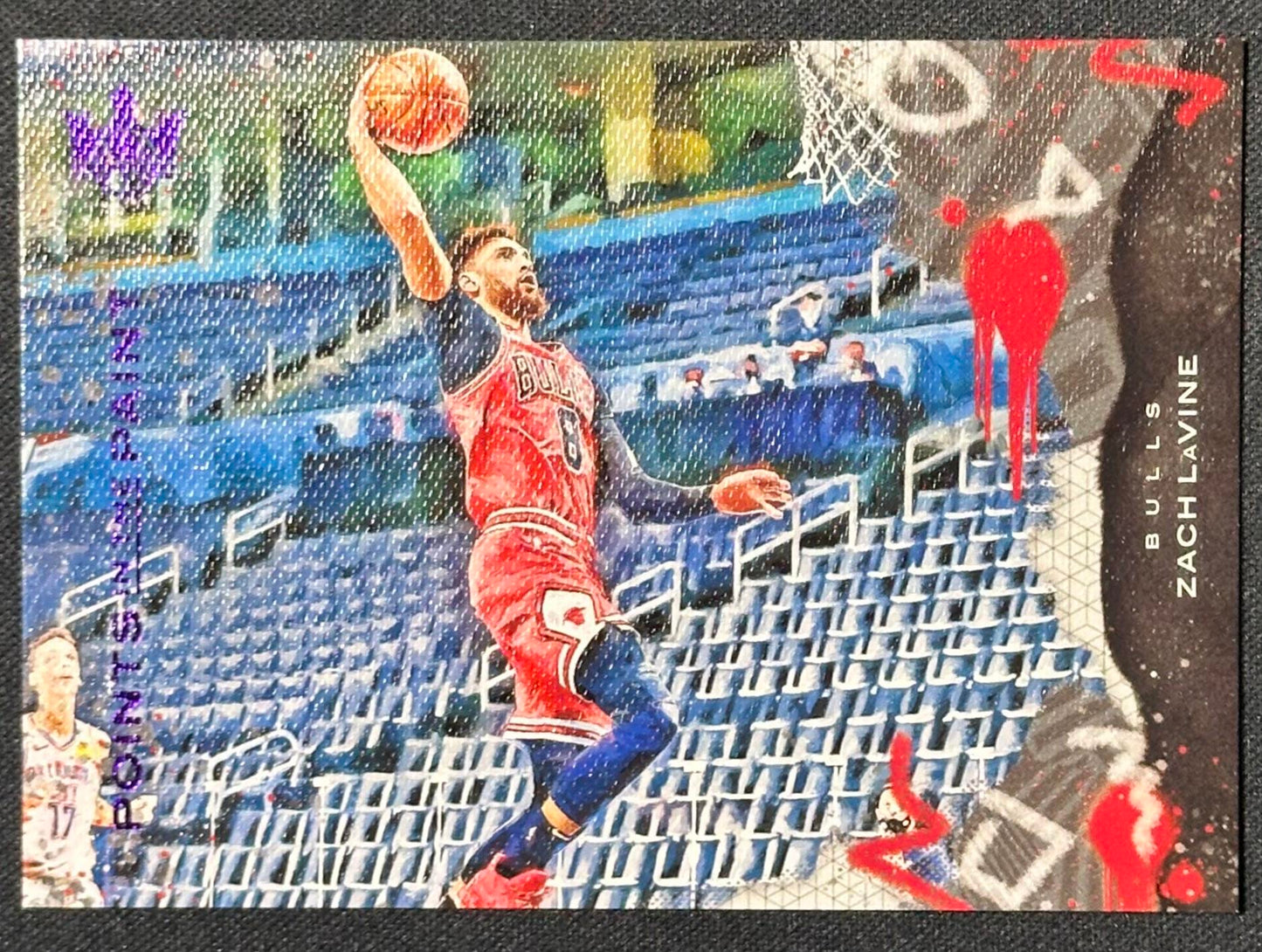 2020-21 Panini Court Kings #18 Zach LaVine Points in the Paint Violet #/49