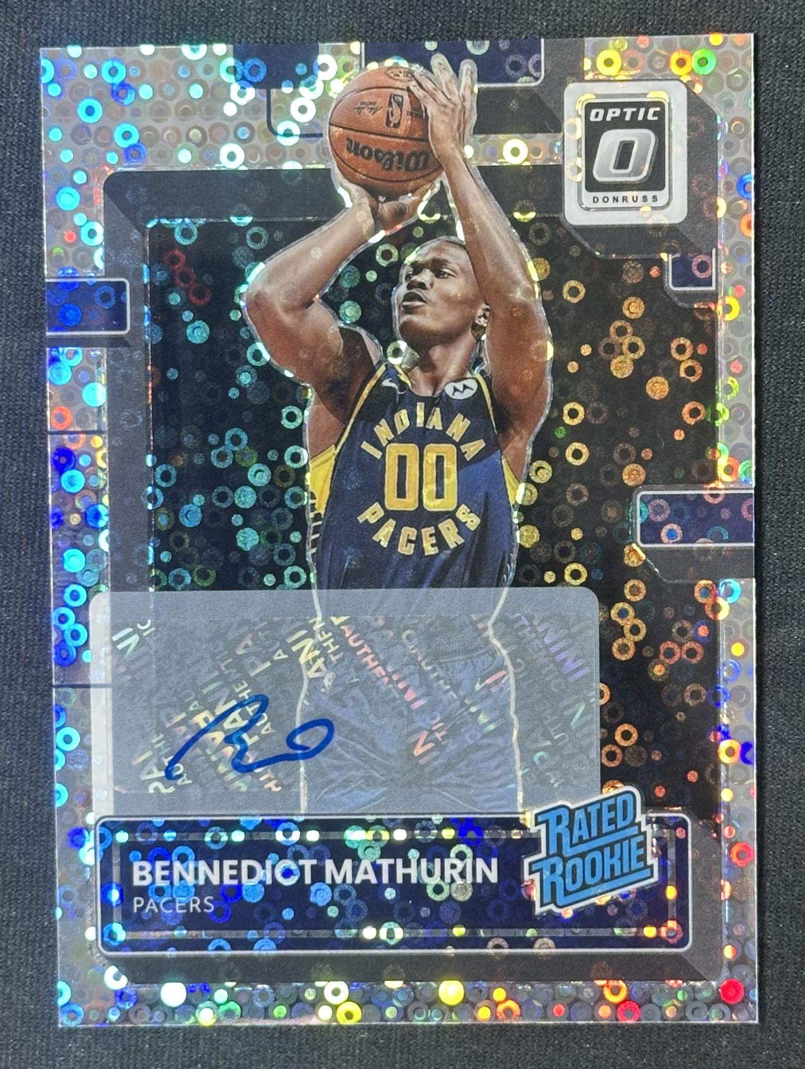 2022-23 Donruss Optic #209 Bennedict Mathurin Rated Rookies Fast Break Auto