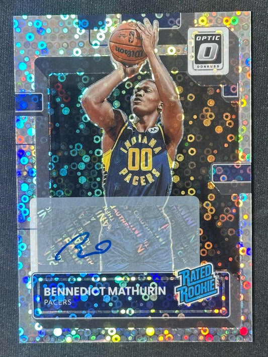 2022-23 Donruss Optic #209 Bennedict Mathurin Rated Rookies Fast Break Auto