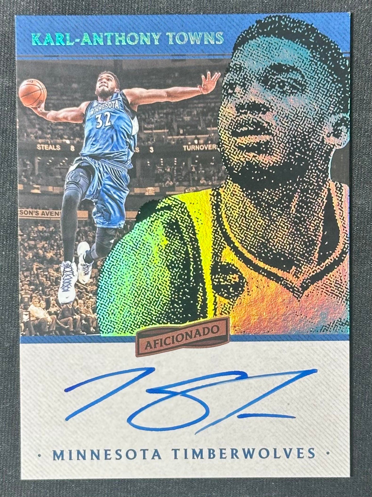 2016-17 Panini Aficionado #4 Karl-Anthony Towns Signatures #/125