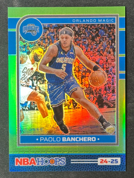 2024-25 Hoops #164 Paolo Banchero Premium Prizms Lime Green #/149