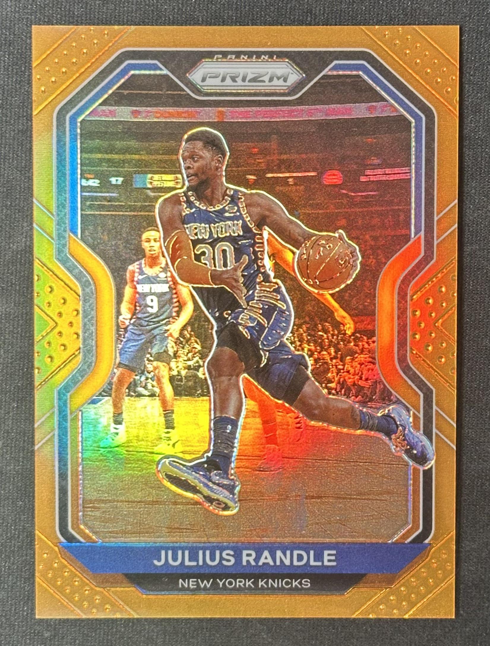 2020-21 Panini Prizm #54 Julius Randle Orange Prizms #/49