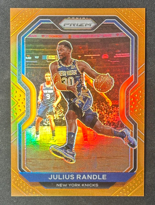 2020-21 Panini Prizm #54 Julius Randle Orange Prizms #/49