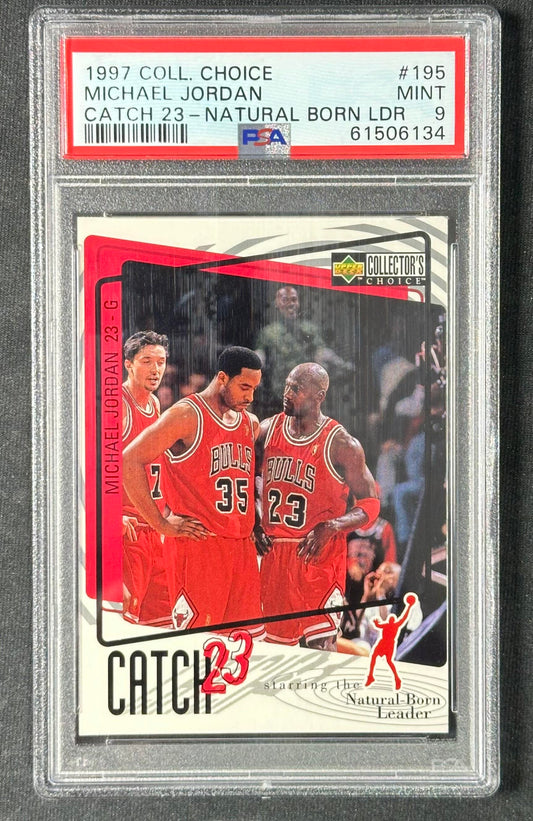 1997-98 Collector's Choice #195 Michael Jordan PSA 9
