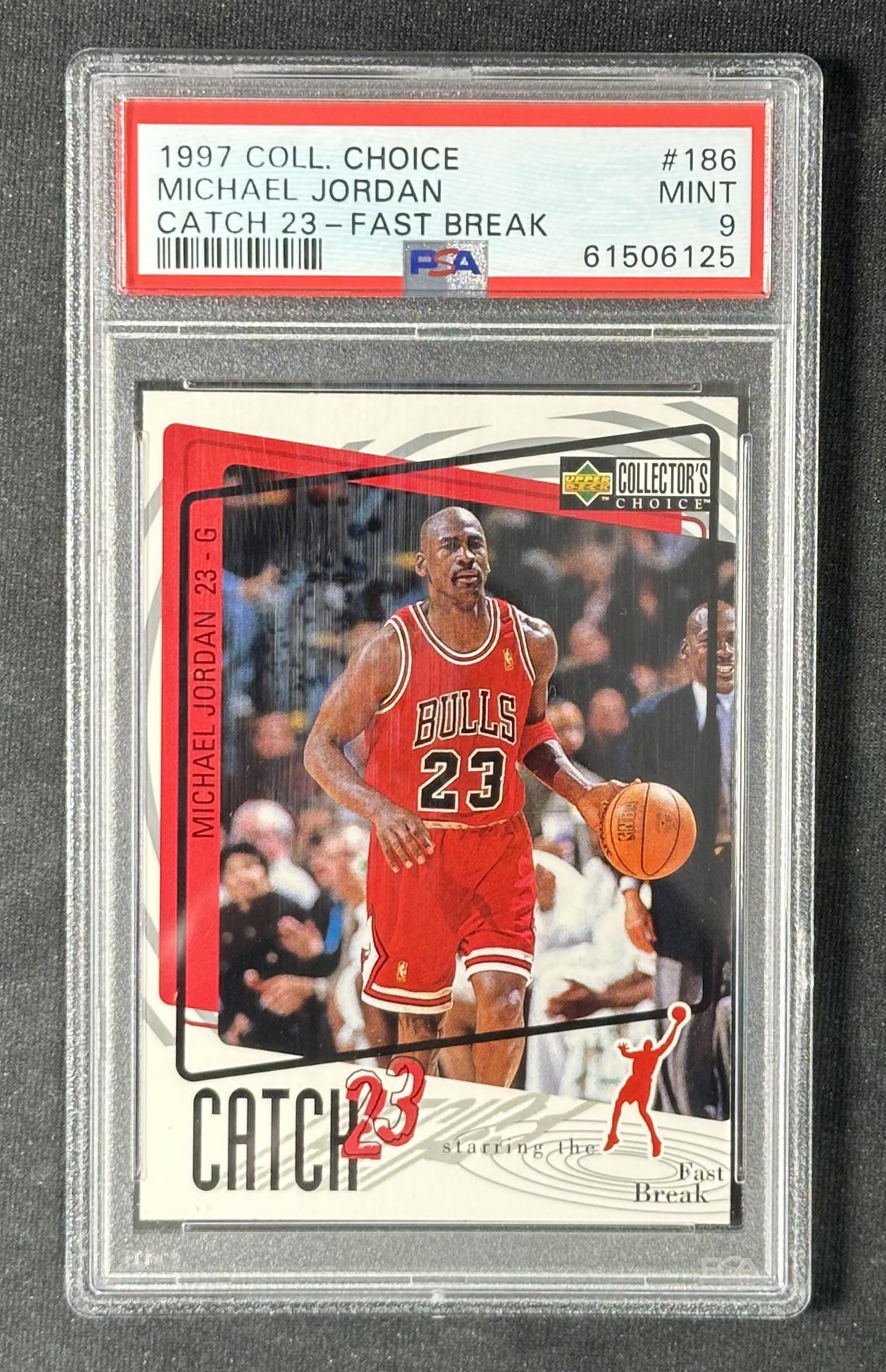 1997-98 Collector's Choice European #186 Michael Jordan PSA 9