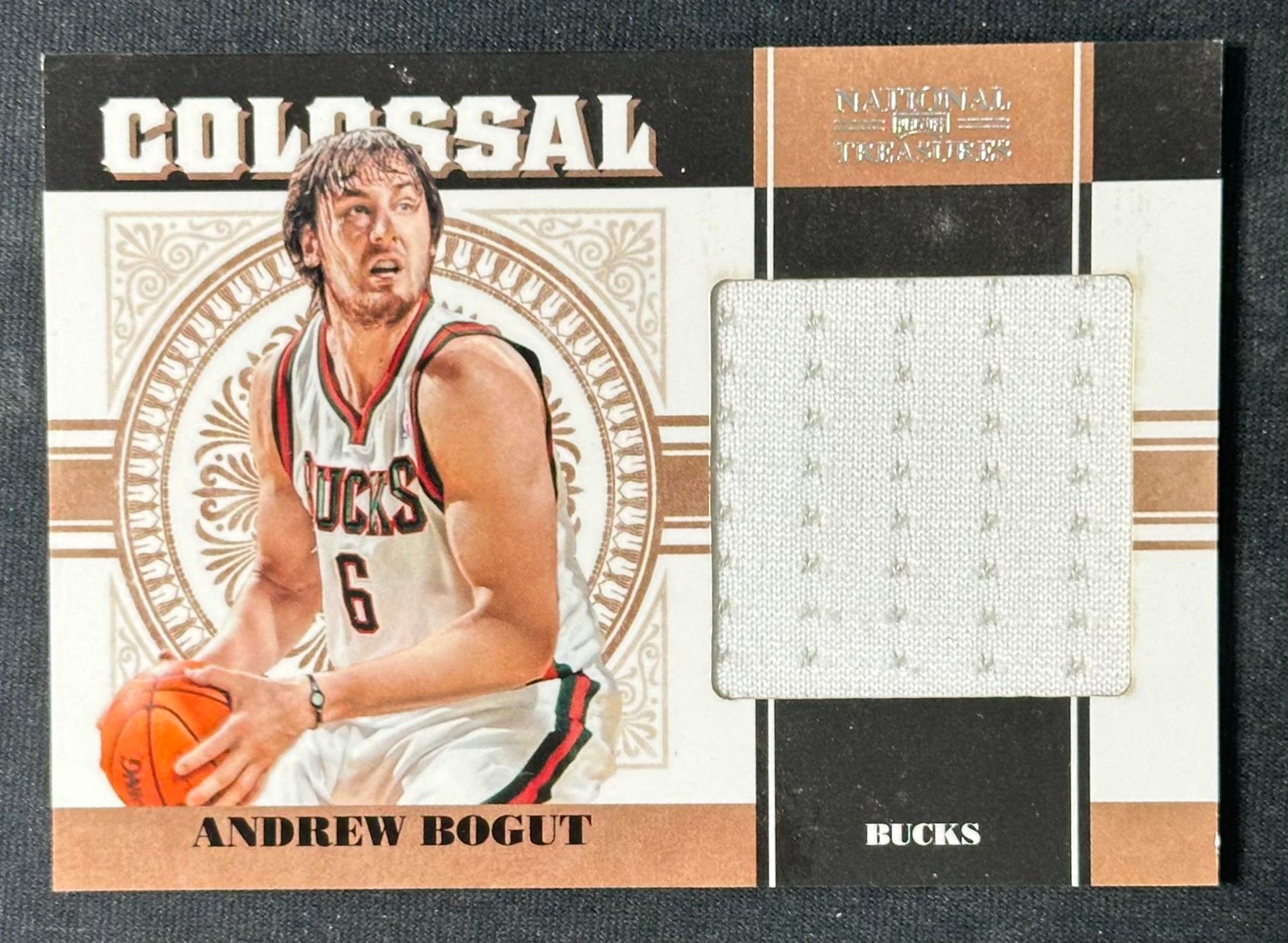 2010-11 Playoff National Treasures #32 Andrew Bogut Colossal Materials #/49