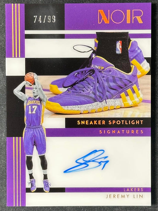 2024-25 Panini Noir Sneaker Spotlight Jeremy Lin /99