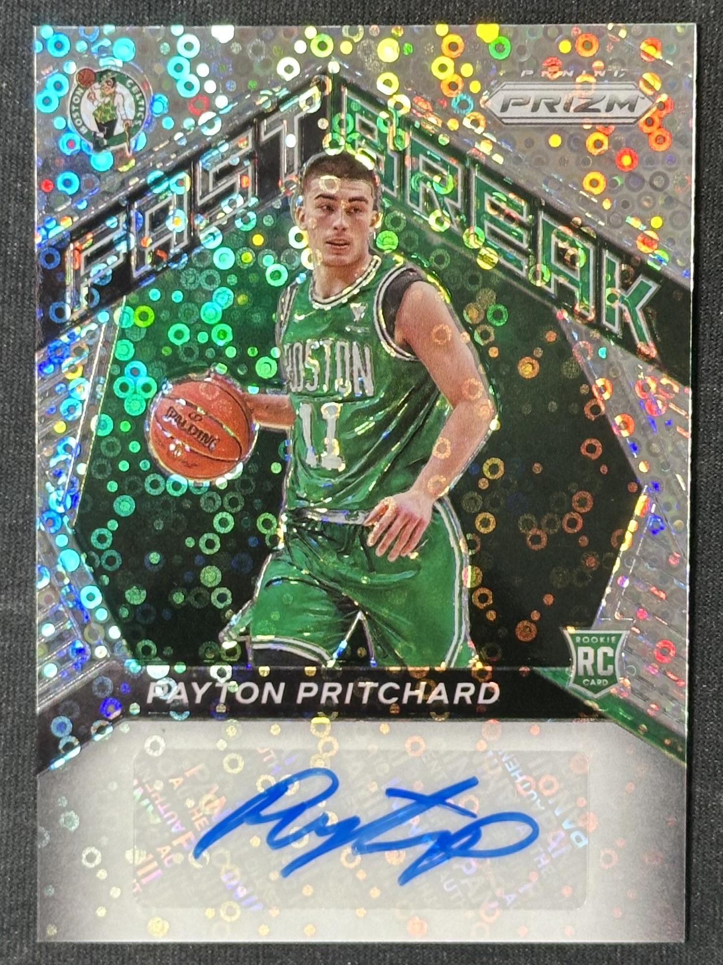 2020-21 Panini Prizm #FR-PPT Payton Pritchard Fast Break Rookie Autographs