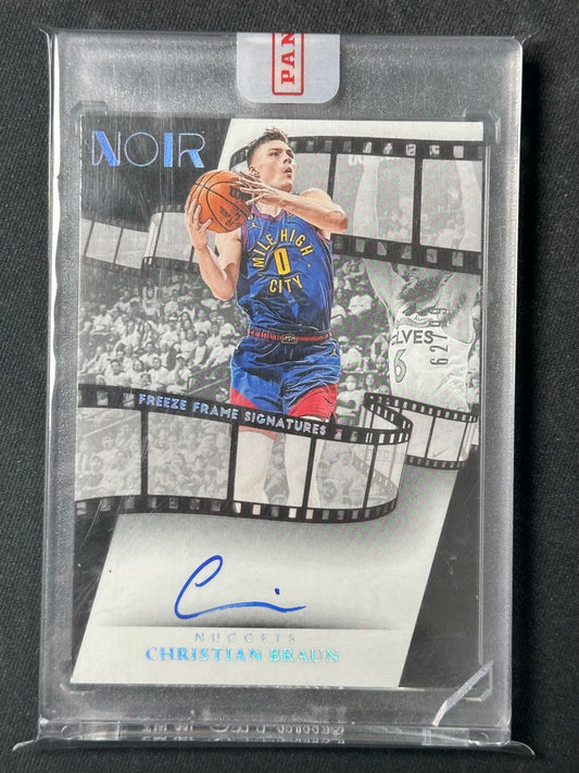 2023-24 Panini Noir #FFS-CBR Christian Braun Freeze Frame Signatures #/99