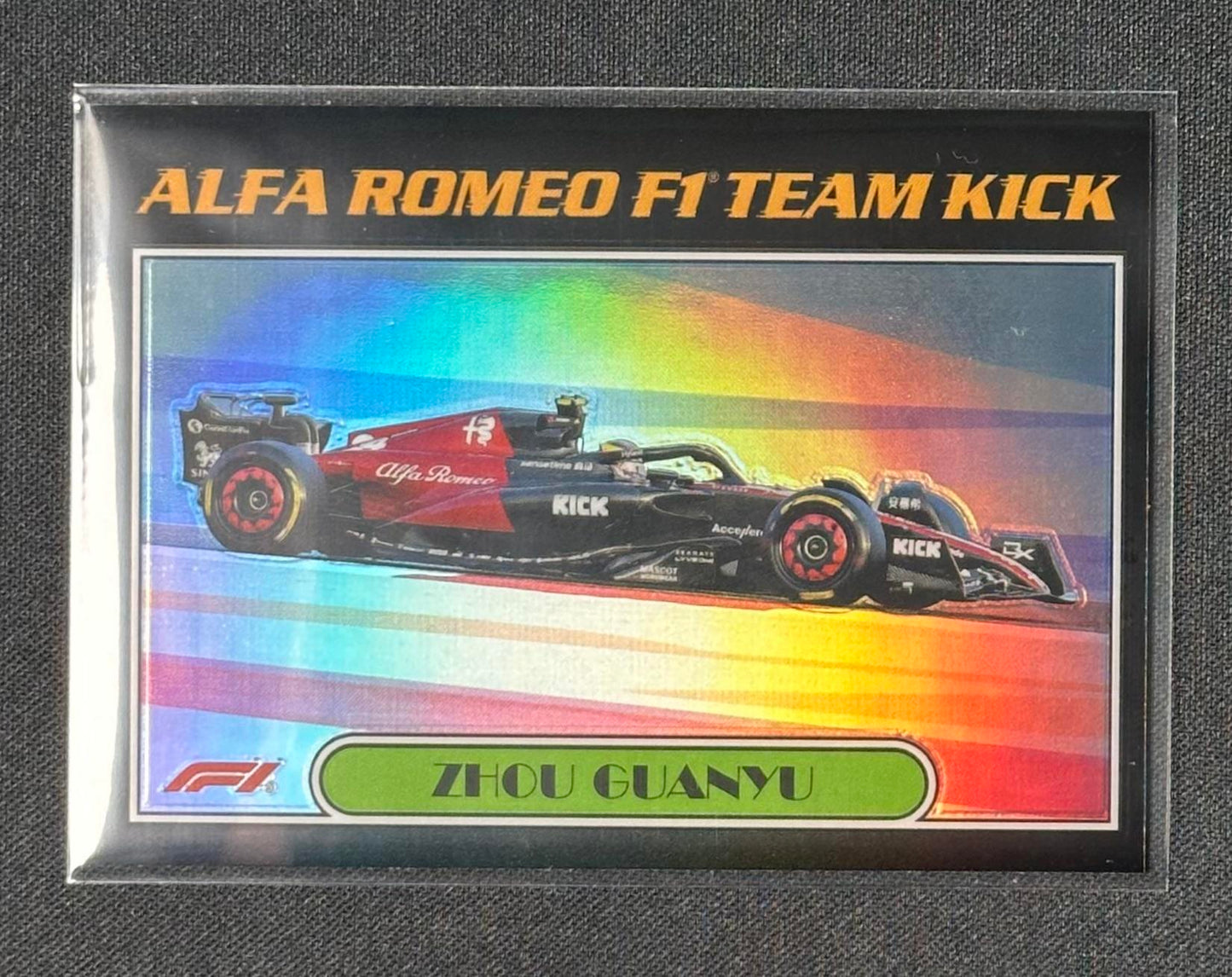 2023 Topps Chrome Formula 1 #AU77-ZG Zhou Guanyu Autos of 1977