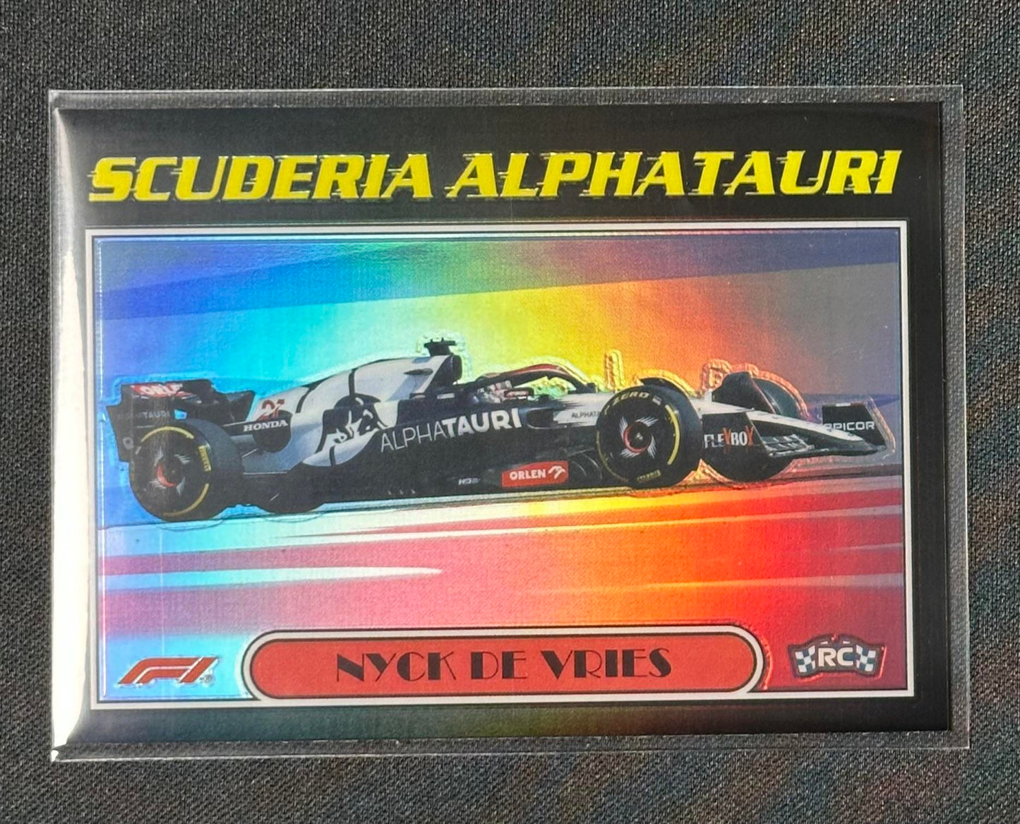 2023 Topps Chrome Formula 1 #AU77-NDV Nyck De Vries Autos of 1977