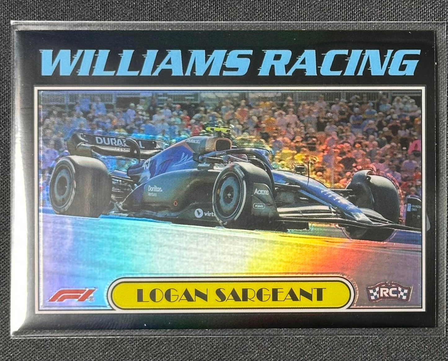 2023 Topps Chrome Formula 1 #AU77-LSI Logan Sargeant Autos of 1977