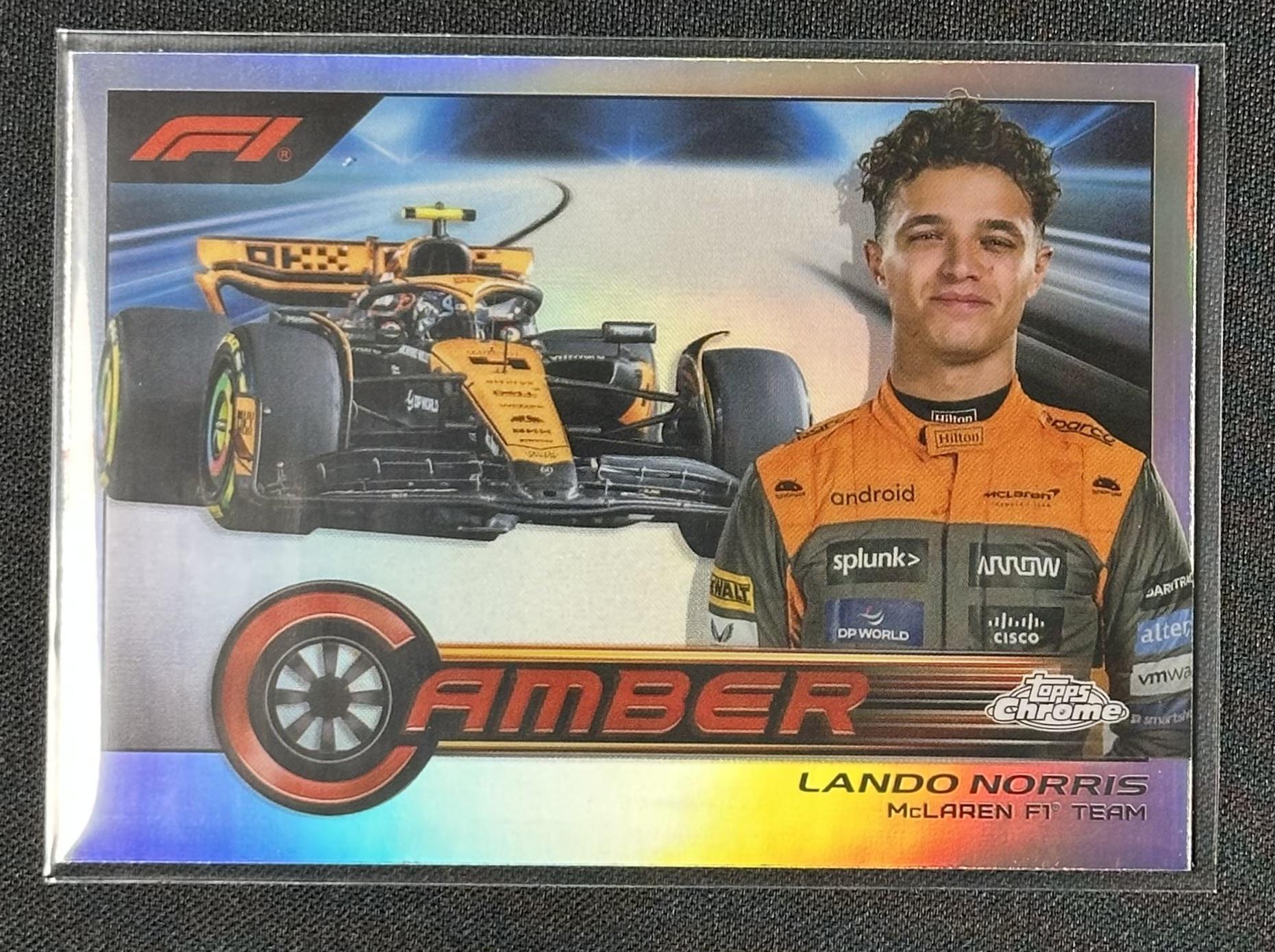2023 Topps Chrome Formula 1 #CAM-LN Lando Norris Camber