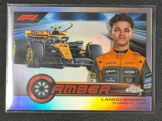 2023 Topps Chrome Formula 1 #CAM-LN Lando Norris Camber