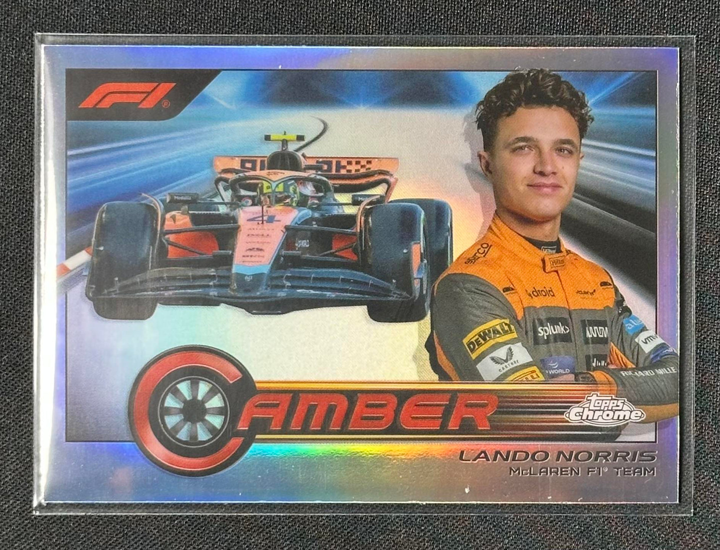 2023 Topps Chrome Formula 1 #CAM-LNI Lando Norris Camber