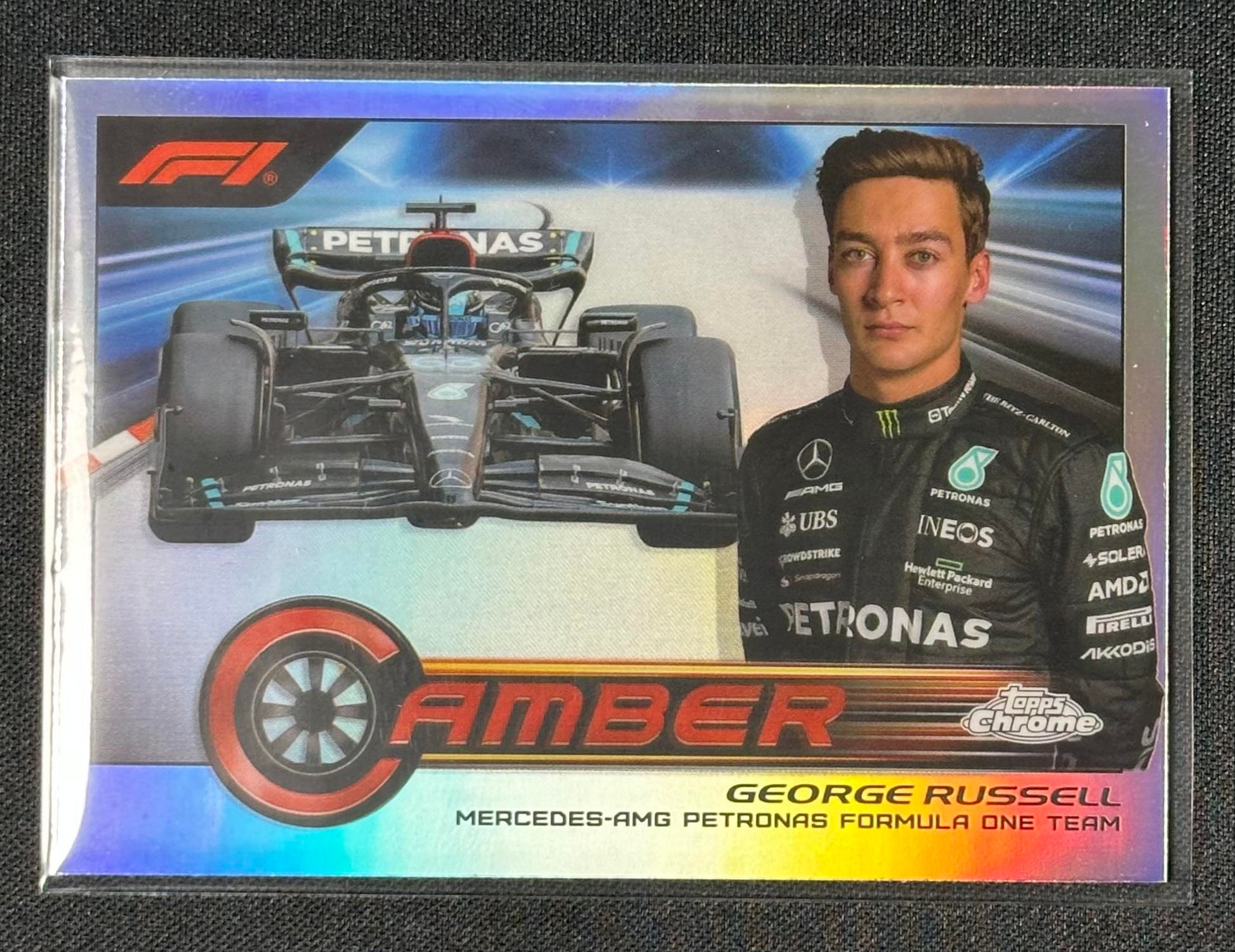 2023 Topps Chrome Formula 1 #CAM-GR George Russell Camber