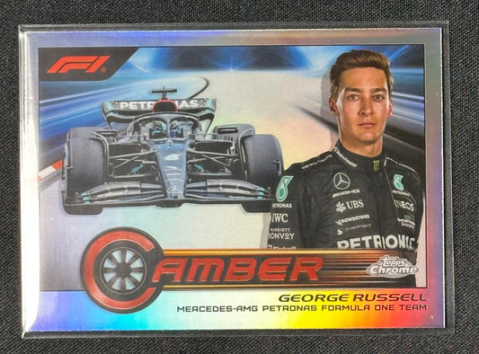 2023 Topps Chrome Formula 1 #CAM-GRII George Russell Camber