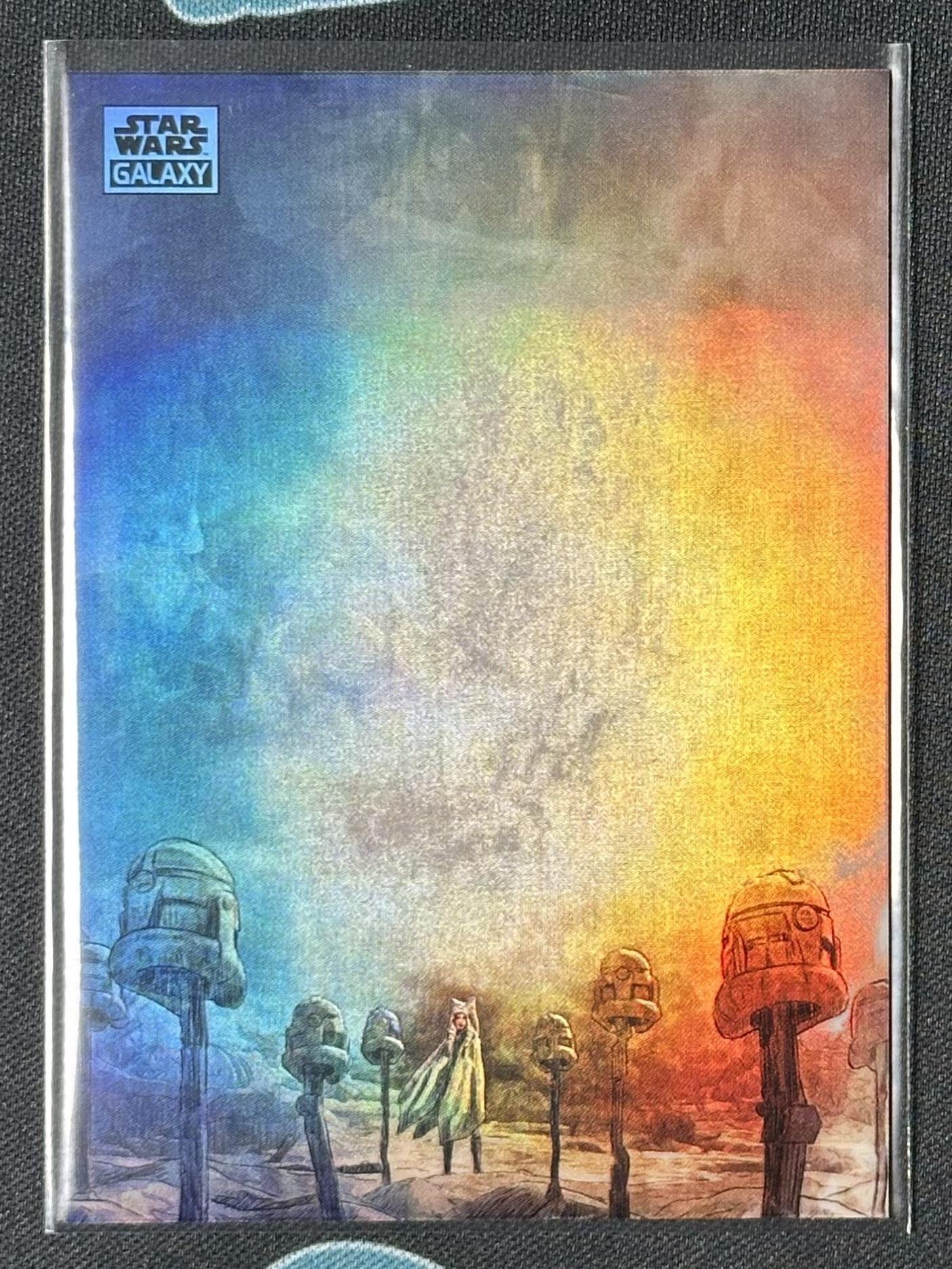 2024 Topps Chrome Star Wars Galaxy #35 Victory and Death Refractor