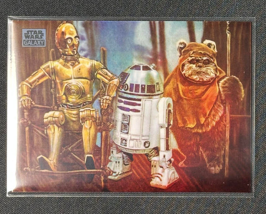 2024 Topps Chrome Star Wars Galaxy #18 Friends Forever Refractor