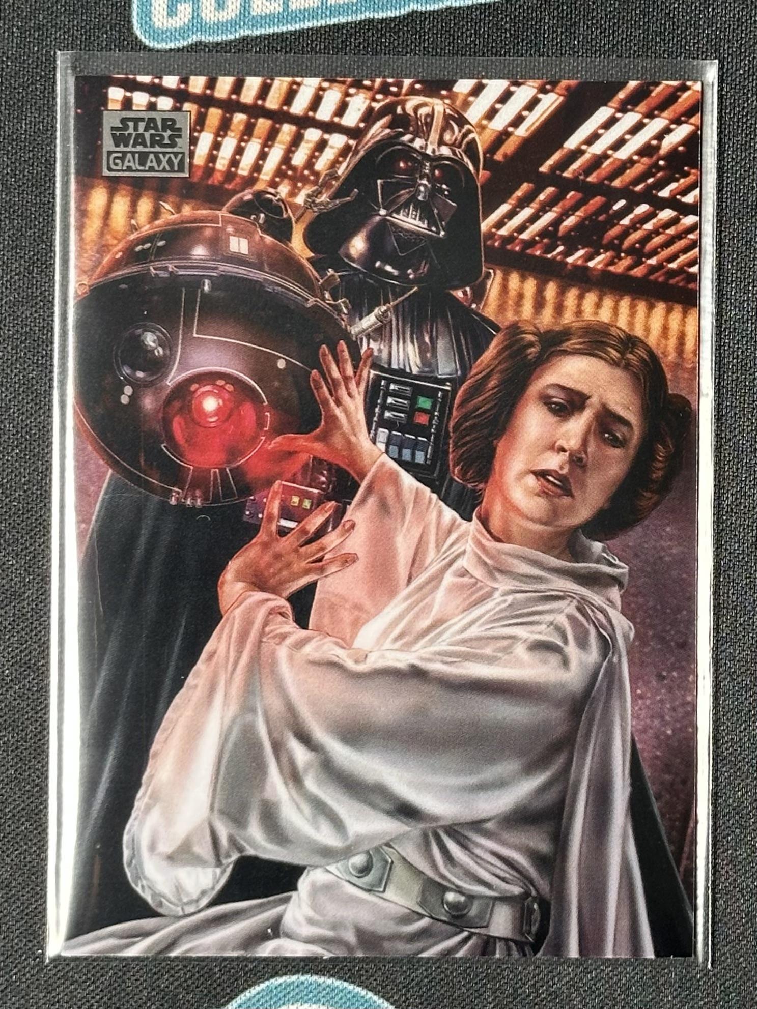 2024 Topps Chrome Star Wars Galaxy #2 Darth Vader and Princess Leia