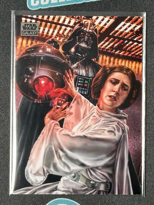2024 Topps Chrome Star Wars Galaxy #2 Darth Vader and Princess Leia