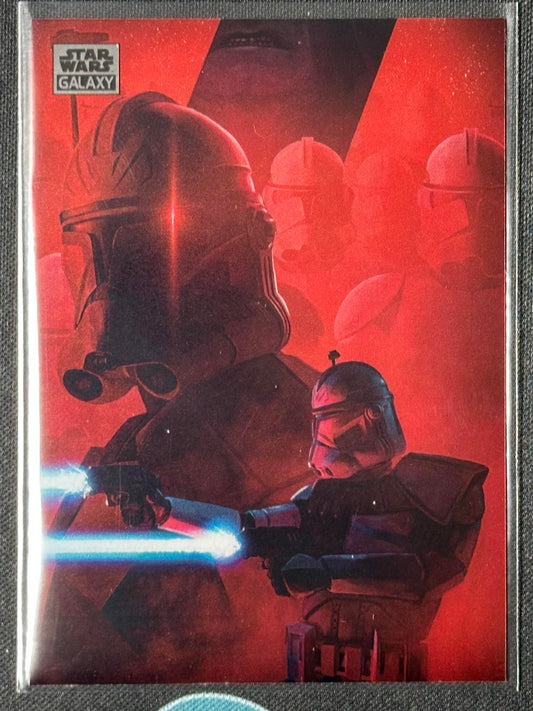 2024 Topps Chrome Star Wars Galaxy #88 Following Orders