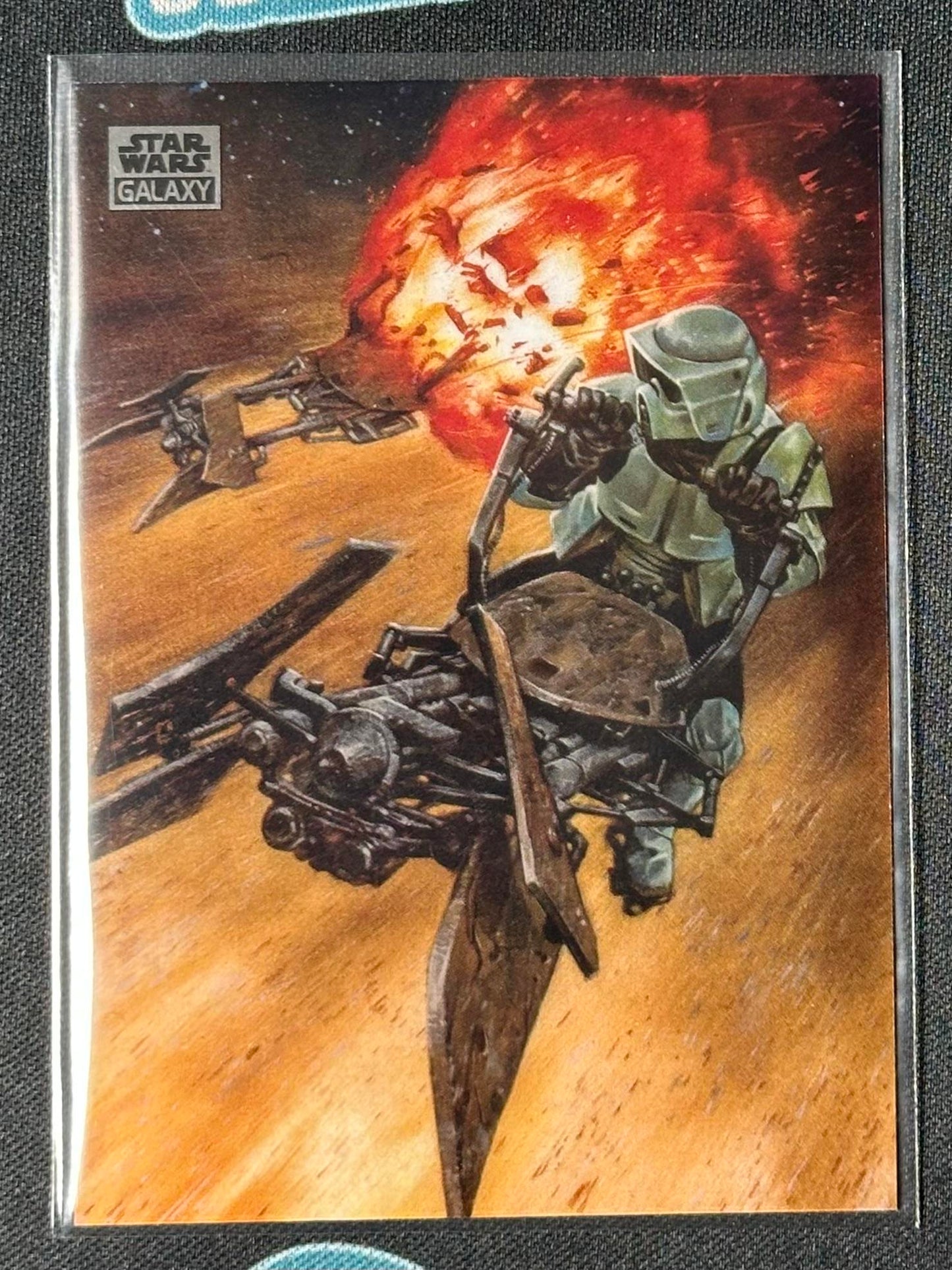 2024 Topps Chrome Star Wars Galaxy #38 Biker Scout Down