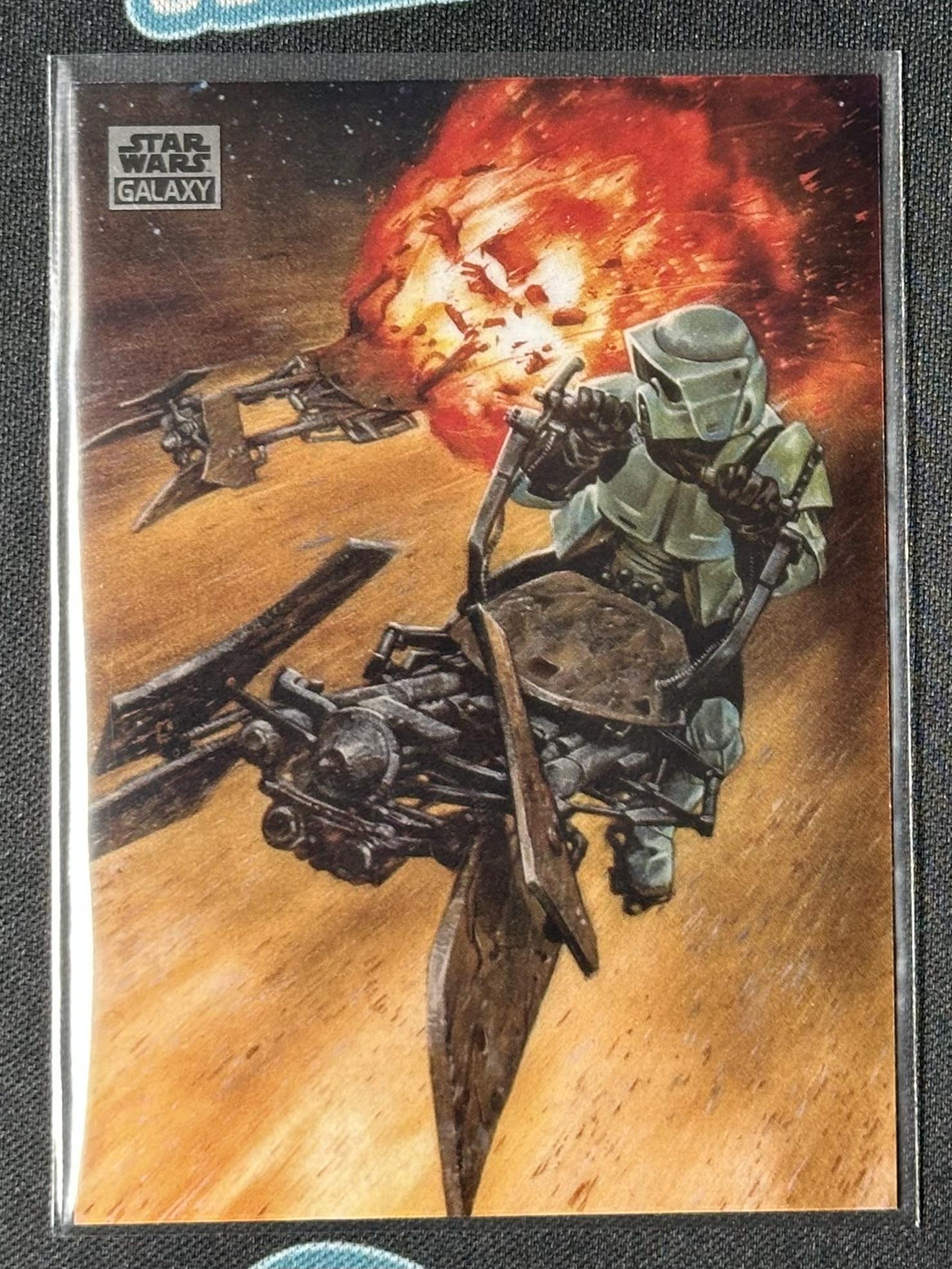 2024 Topps Chrome Star Wars Galaxy #38 Biker Scout Down