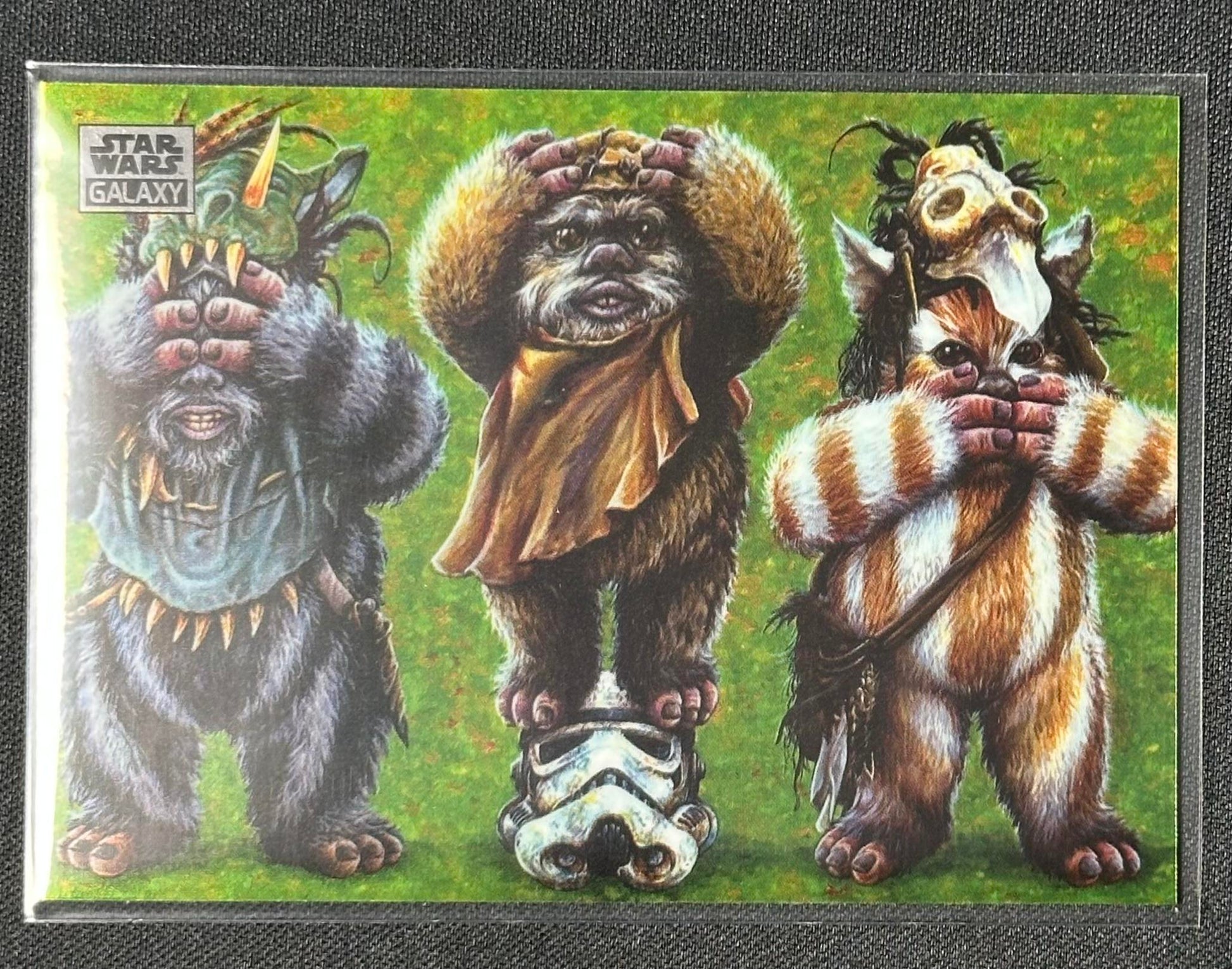 2024 Topps Chrome Star Wars Galaxy #97 Ewok No Evil