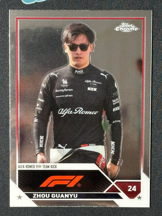 2023 Topps Chrome Formula 1 #59 Zhou Guanyu