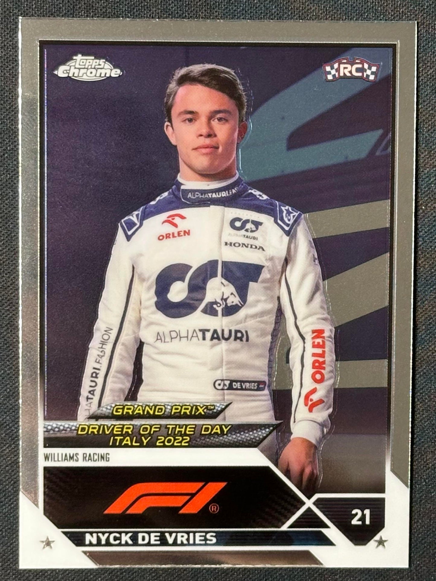 2023 Topps Chrome Formula 1 #181 Nyck De Vries