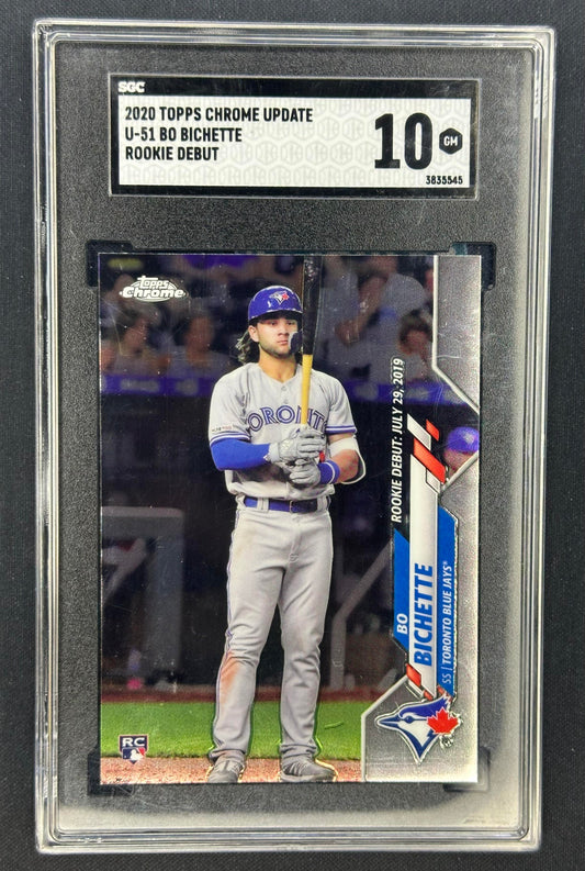 2020 Topps Chrome Update #U-51 Bo Bichette SGC 10