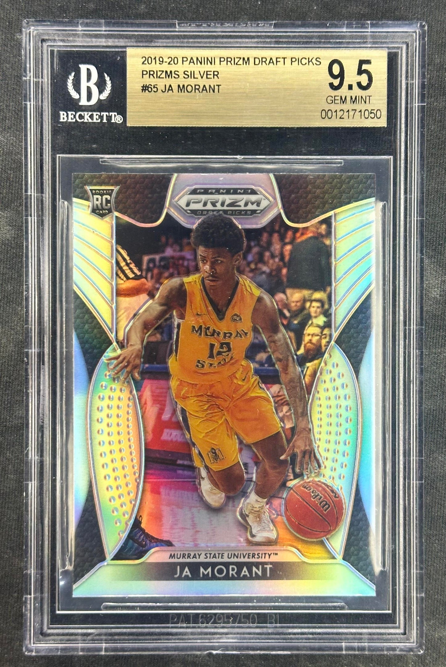2019 Panini Prizm Draft Picks #65 Ja Morant Prizms Silver BGS 9.5