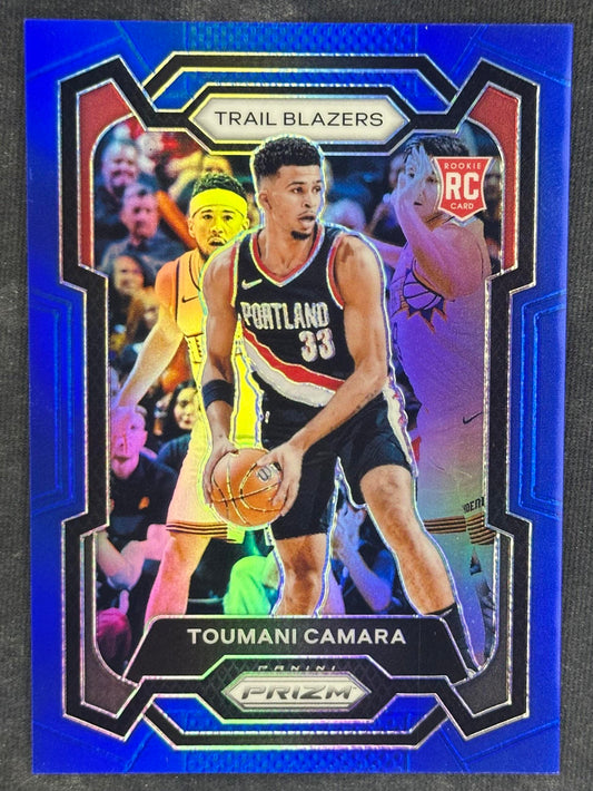 2023-24 Panini Prizm #164 Toumani Camara Prizms Blue #/199