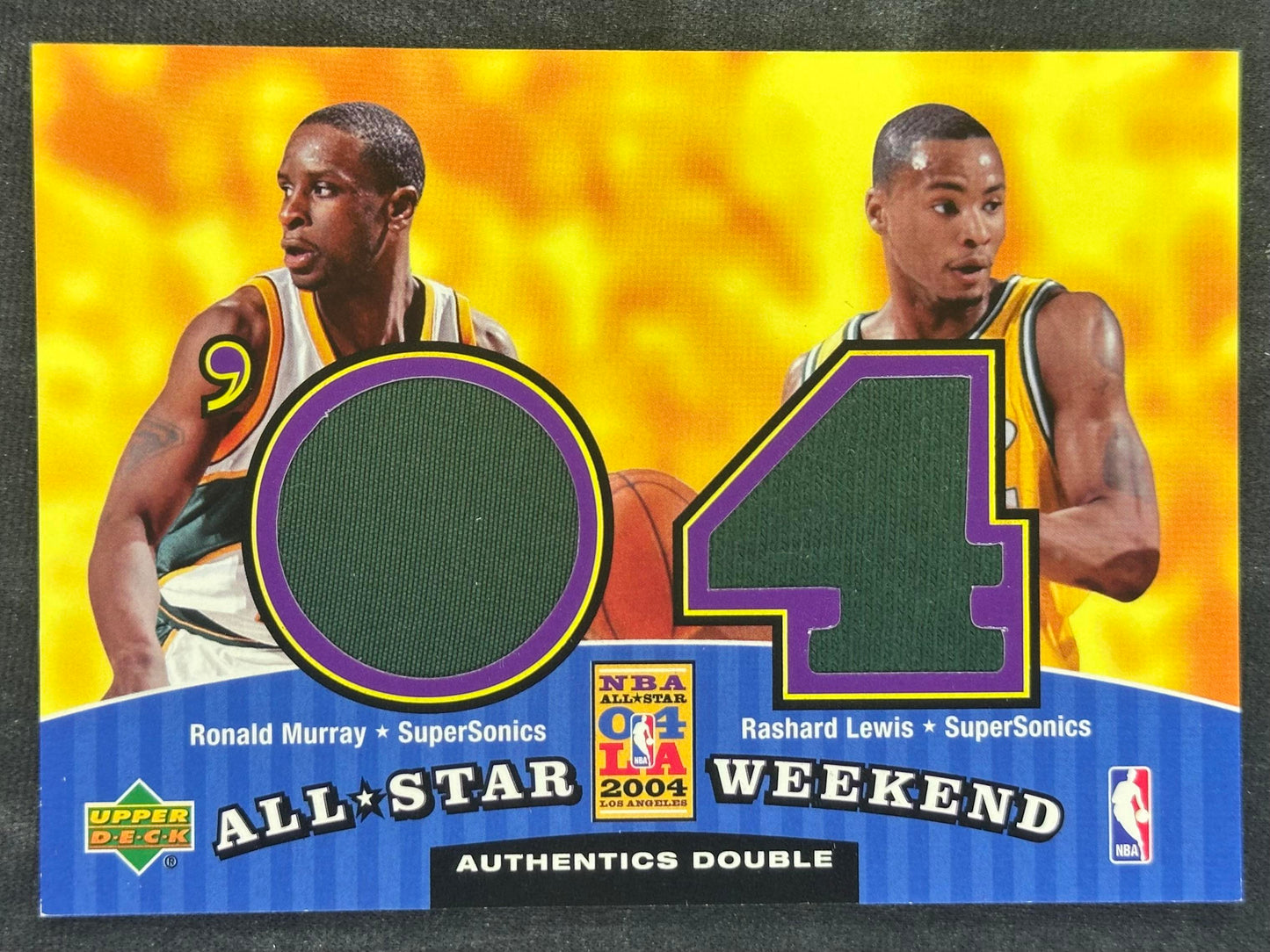 2004-05 Upper Deck Murray / Lewis MEM All-Star Weekend Authentics Double