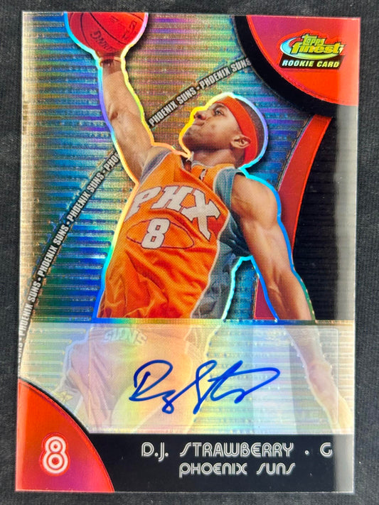 2007-08 Finest #86 D.J. Strawberry Rookie Autographs Refractors