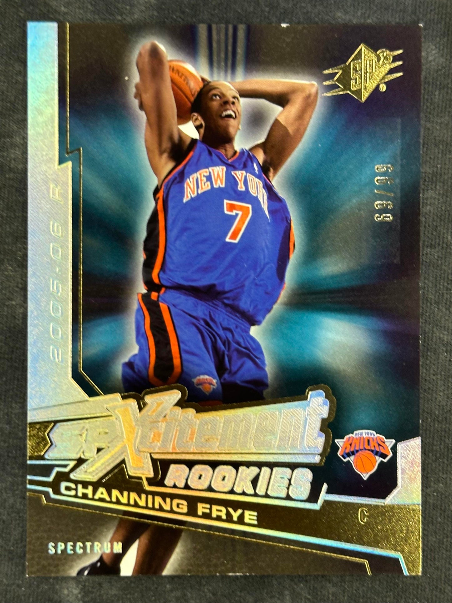 2005-06 SPx #XCR14 Channing Frye SPxcitement Rookies Spectrum #/99