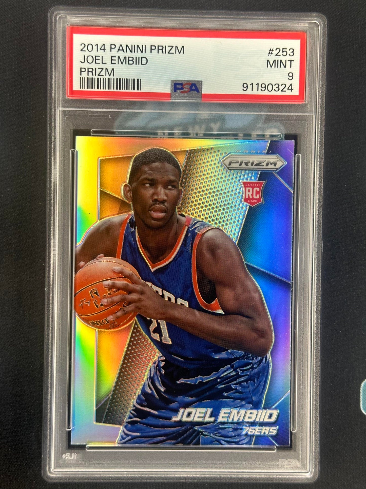 2014-15 Panini Prizm #253 Joel Embiid Prizms PSA 9