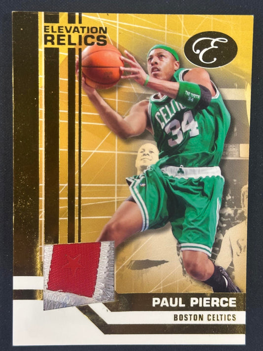 2007-08 Bowman Elevation #ER-PP Paul Pierce Relics Green #/29