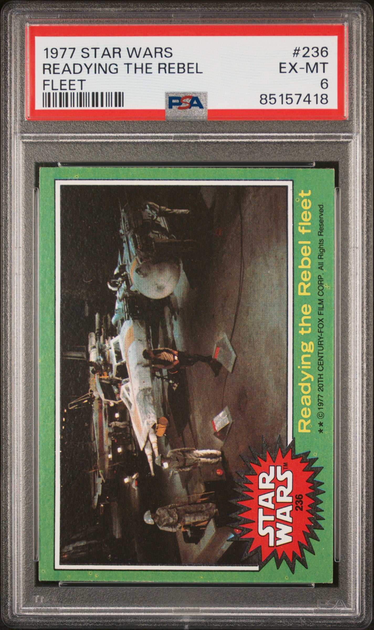 1977 Star Wars #236 Readying The Rebel Fleet PSA 6