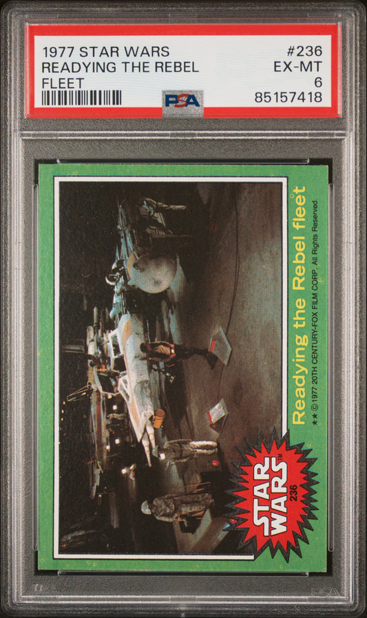 1977 Star Wars #236 Readying The Rebel Fleet PSA 6